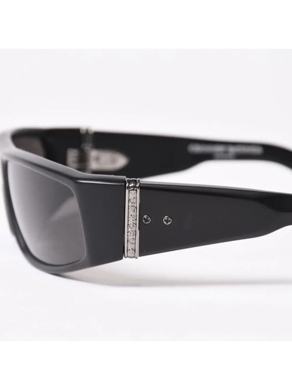 Chrome Hearts Porny Sunglasses Acetate 925 Sterling Silver Black Eyewear